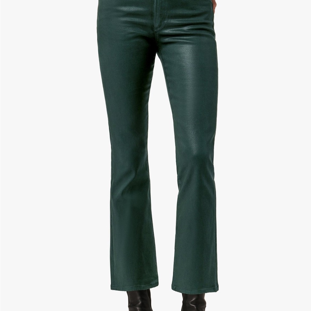 Joe's Jeans THE CALLIE
HIGH RISE CROPPED BOOTCUT // COATED // FOREST GREEN